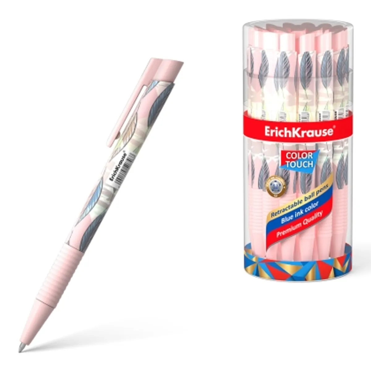 Aвтоматична химикалка ErichKrause® ColorTouch, Flora, 0.7mm, снимка 1