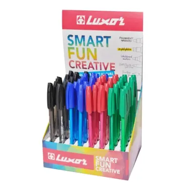 Корица на „Химикалка LUXOR InkGlide ICY, 1 mm, 4 цвята микс“