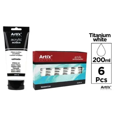 Корица на „Акрилна боя MP Artix, бял, 200 ml."