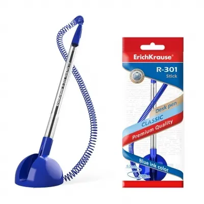 Корица на „Химикалка с поставка ErichKrause® R-301 Classic, 1.0 mm, блистер"
