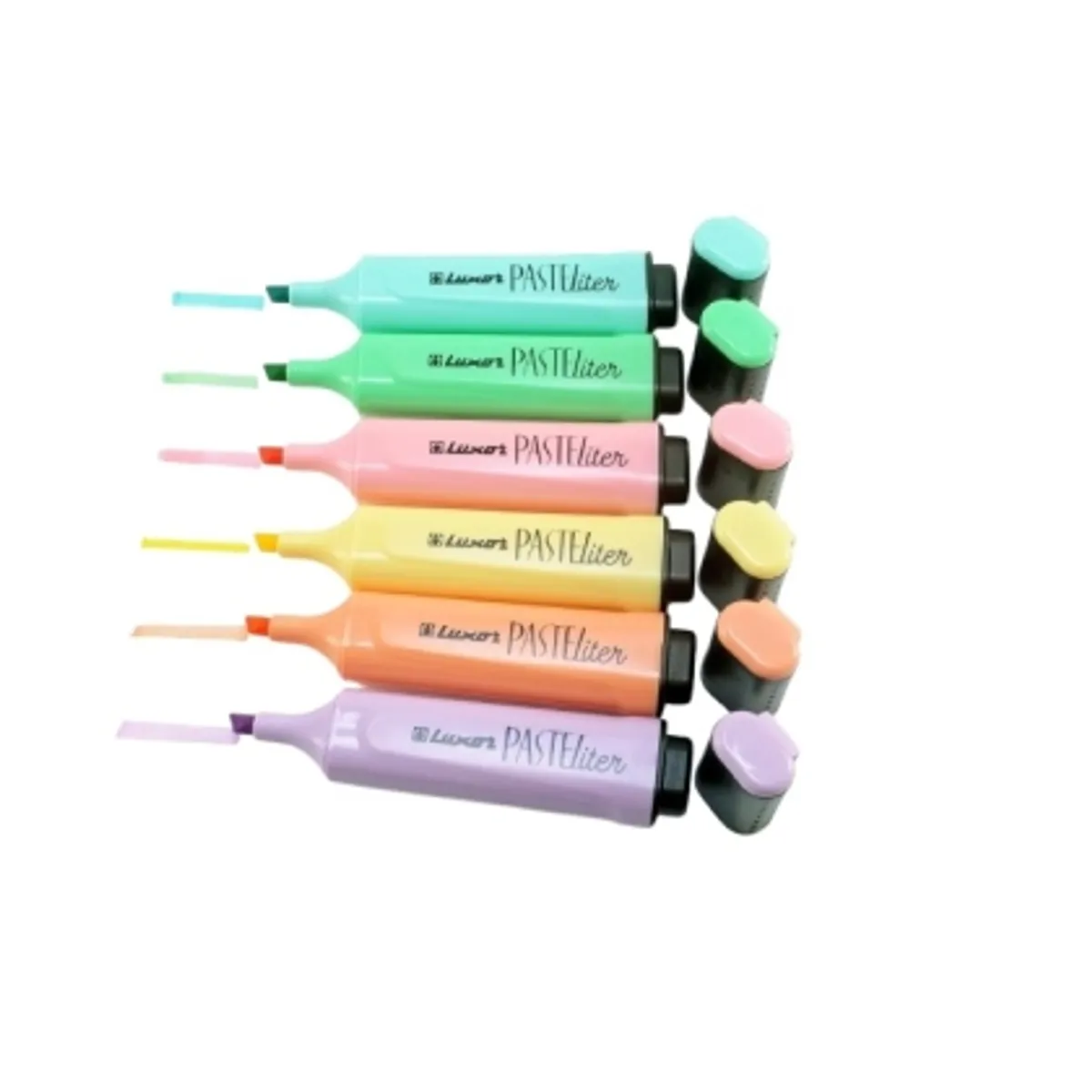 Текст маркер Luxor Pasteliter Highlighter, 6 броя — снимка 2