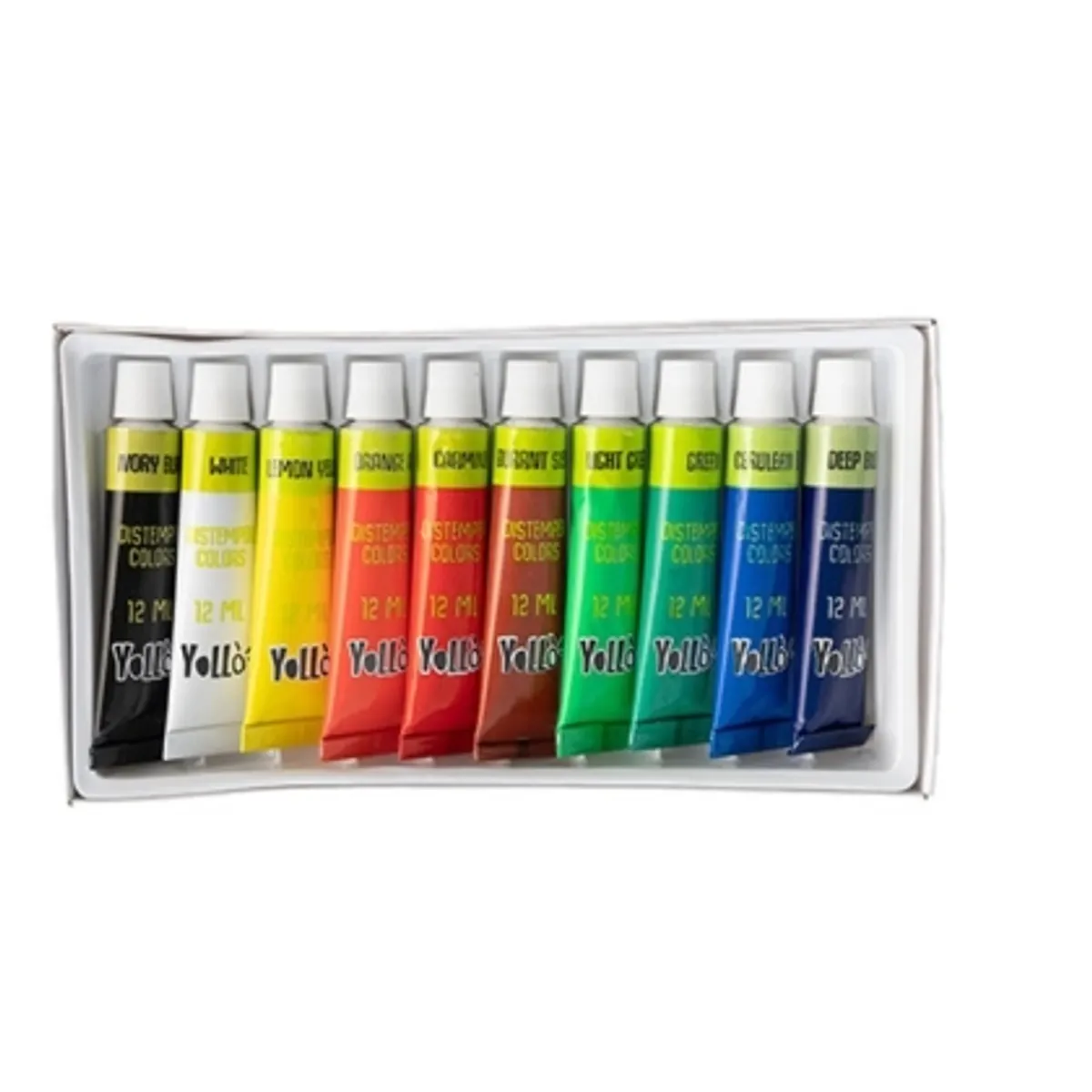 Темперни бои YOLLO 10 цвята х 12 ml — снимка 2