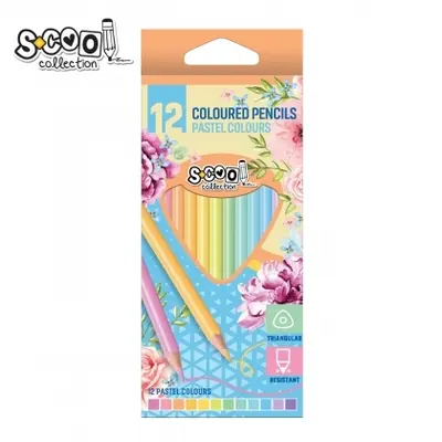 Корица на „Цветни моливи S-COOL 12 цвята, Pastel“