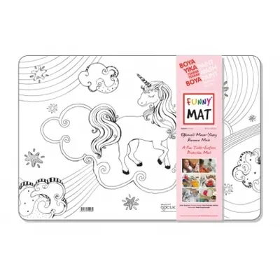 Корица на „Подложка Funny Mat за оцветяване и бюро "ЕДНОРОГ"“