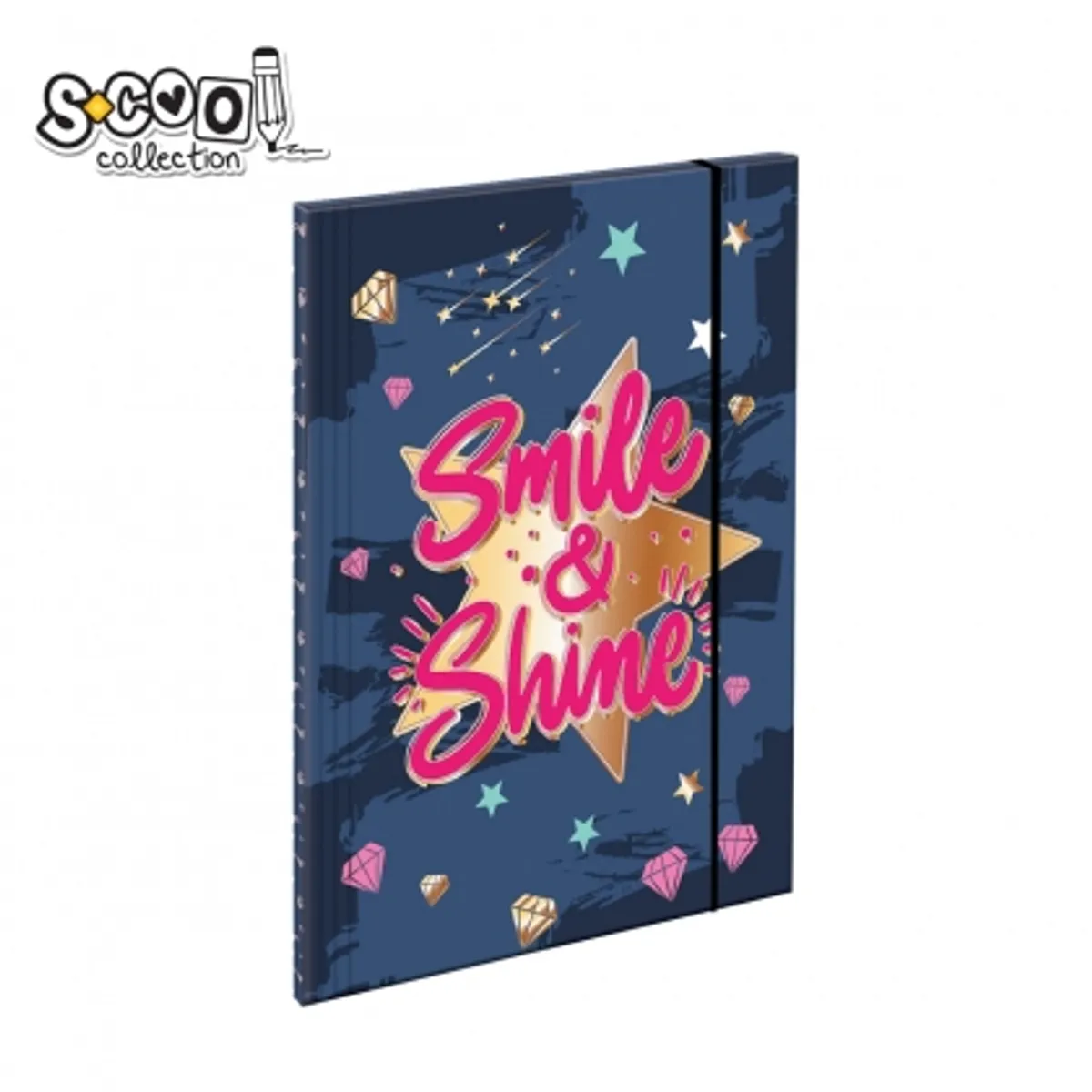 Папка с ластик S-COOL Smile&Shine