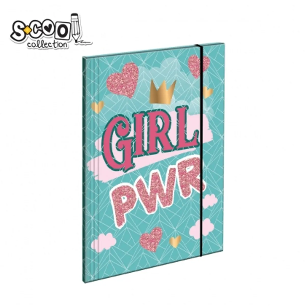 Папка с ластик S-COOL Girl PWR