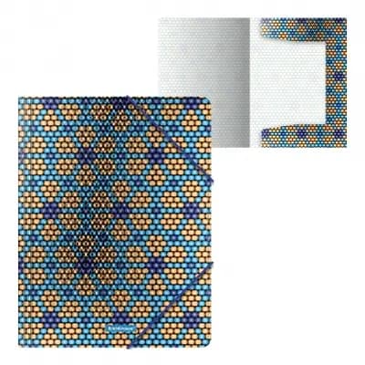 Корица на „Папка с ластик ErichKrause® Blue&Orange Beads A4“
