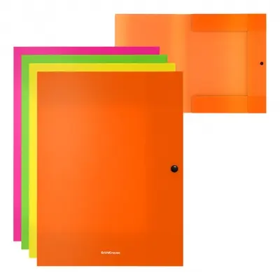 Корица на „Папка с копче ErichKrause® Matt Neon, 3 капака, 8 мм, А4“