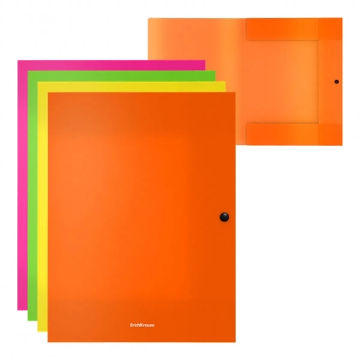 Папка с копче ErichKrause® Matt Neon, 3 капака, 8 мм, А4