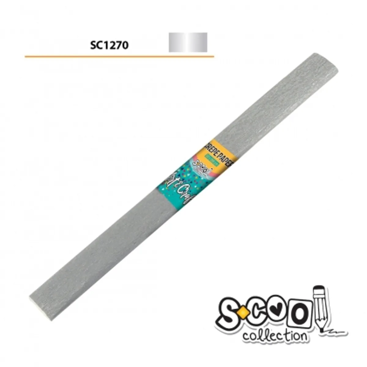 Креп хартия S-COOL ПЕРЛА БЯЛ, 50 х 200 cm