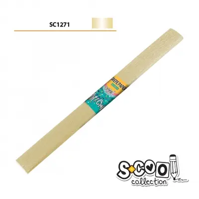 Корица на „Креп хартия S-COOL ПЕРЛА ЗЛАТО, 50 х 200 cm“