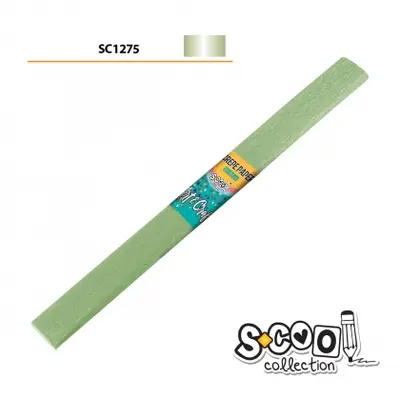 Корица на „Креп хартия S-COOL ПЕРЛА ЗЕЛЕН, 50 х 200 cm“