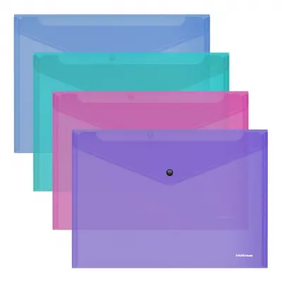 Корица на „Папка с копче ErichKrause® Glossy Vivid A4, полупрозрачна“