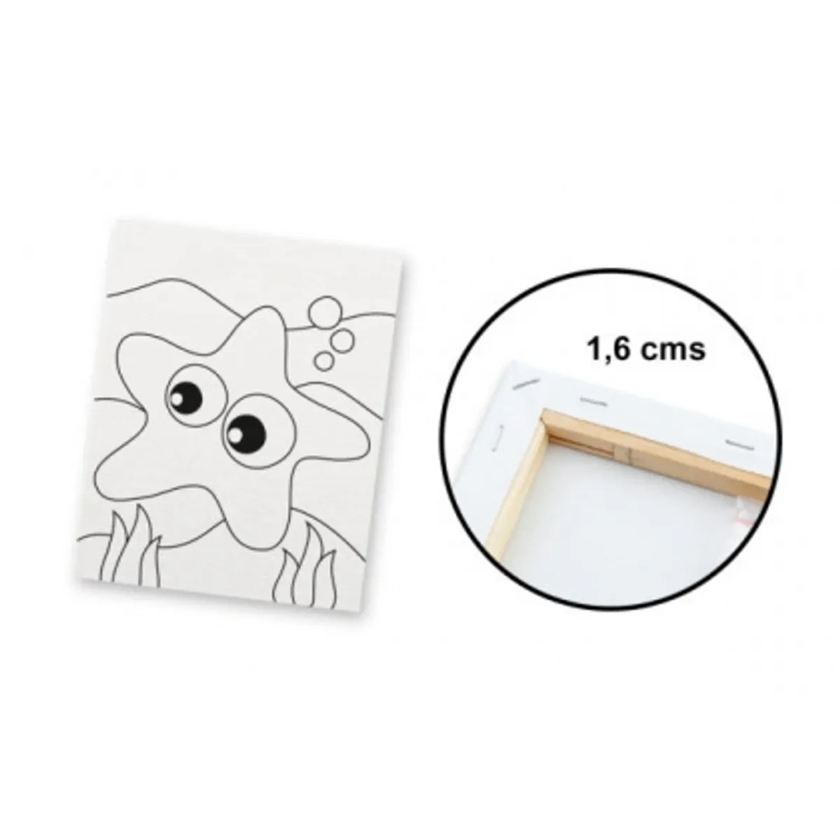 Платно за рисуване MP Artix с рамка МОРСКА ЗВЕЗДА 280 g/m², 20х25 см., снимка 2