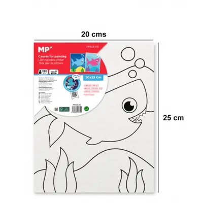 Корица на „Платно за рисуване MP Artix с рамка АКУЛА, 280 g/m², 20х25 см.“