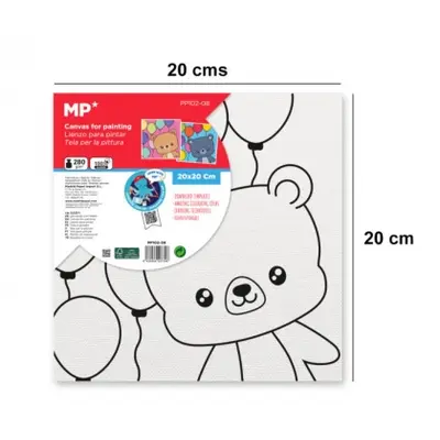 Корица на „Платно за рисуване MP Artix с рамка МЕЧЕ, 280 g/m², 20х20 см.“