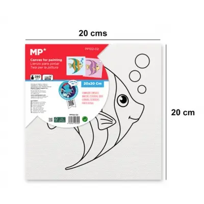 Корица на „Платно за рисуване MP Artix с рамка РИБА, 280 g/m², 20х20 см.“