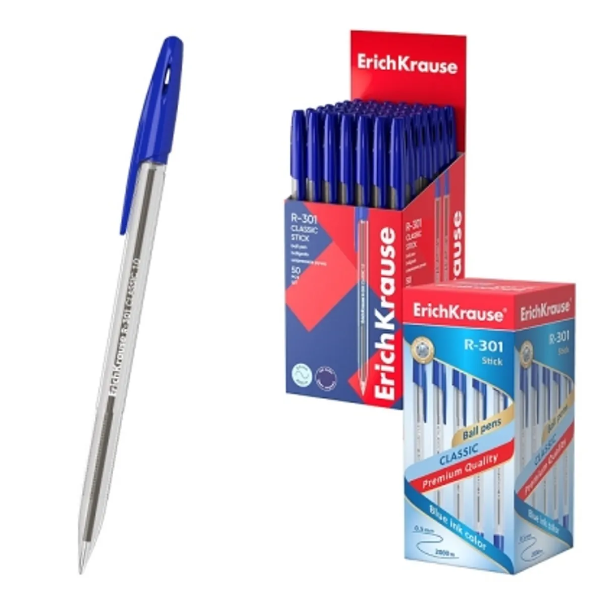 Химикалка ErichKrause® R-301 Classic Stick, 1 mm — снимка 1