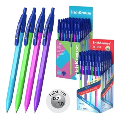 Корица на „Автоматична химикалка ErichKrause® R-301 Matic Neon, 0.7 mm"