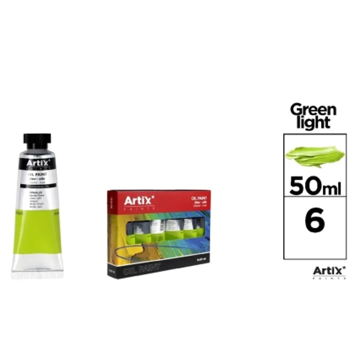 Маслена боя MP Artix 50 ml, СВЕТЛО ЗЕЛЕН, снимка 2