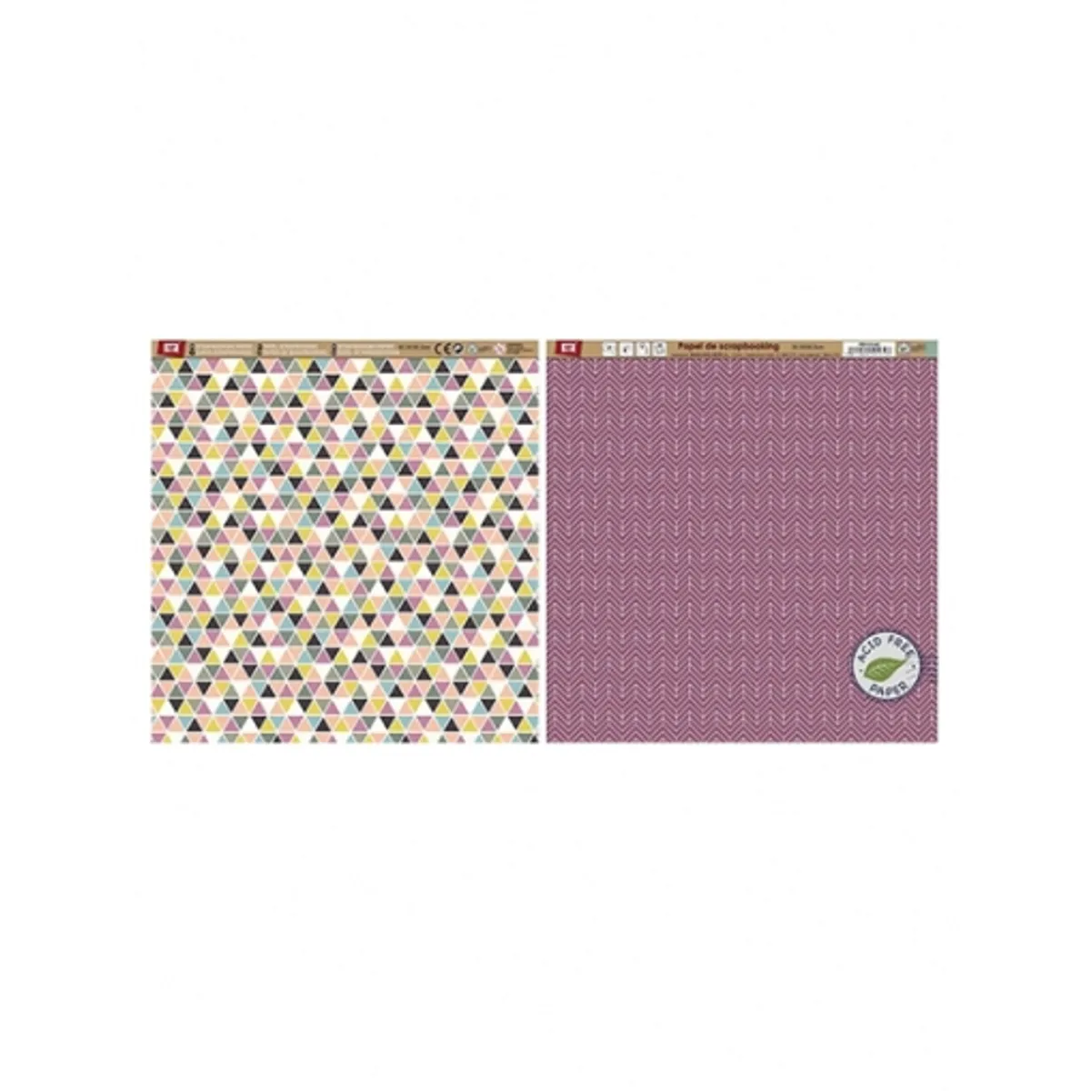 Скрапбук картон двулицев 30x30cm PD103-62
