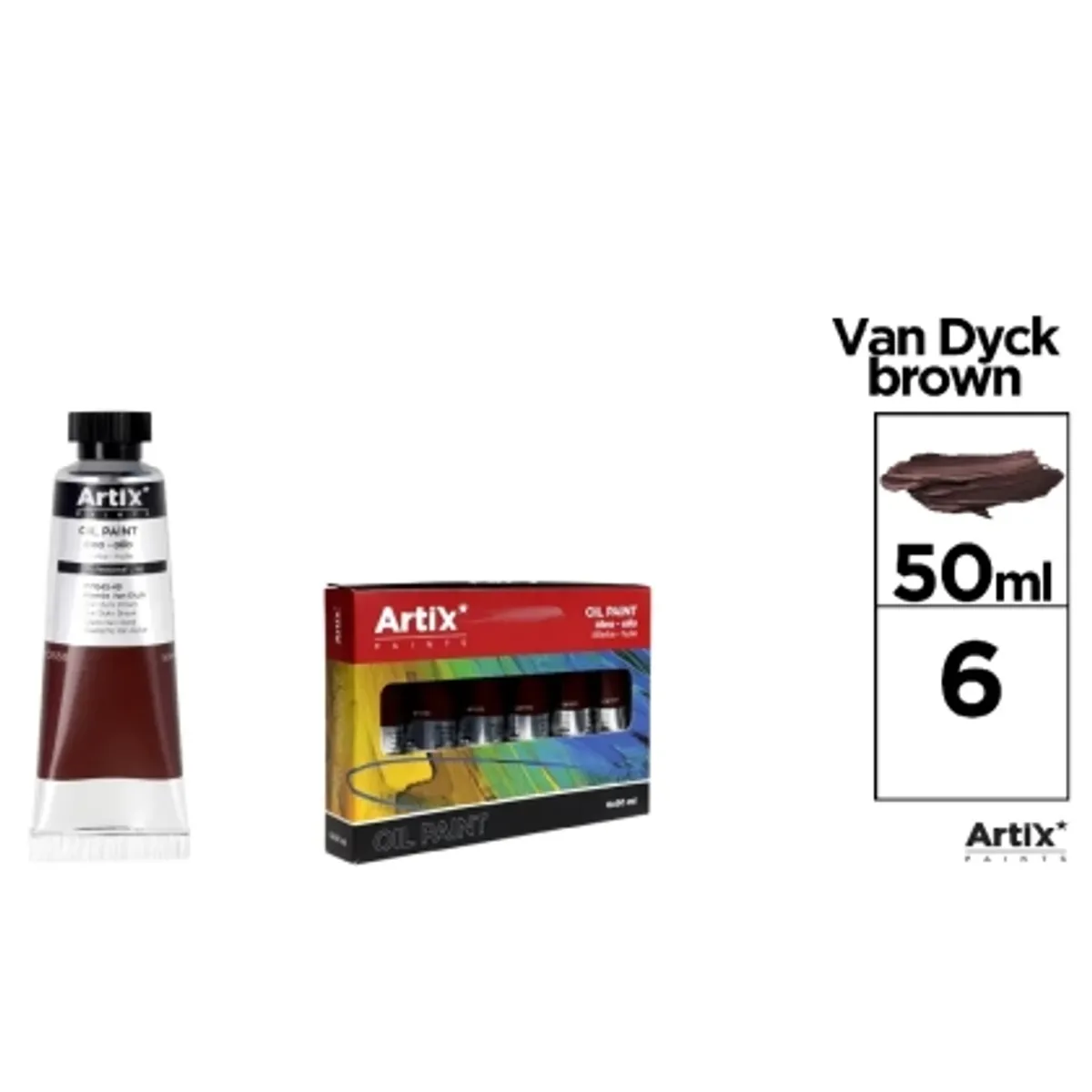 Маслена боя MP Artix 50 ml, КАФЯВ VD, снимка 2