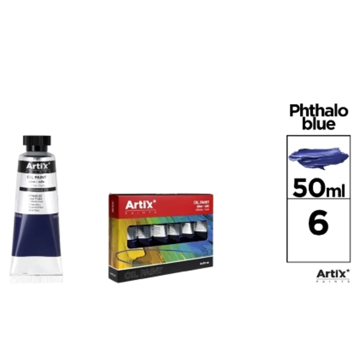 Маслена боя MP Artix 50 ml, ТЪМНО СИН, снимка 2