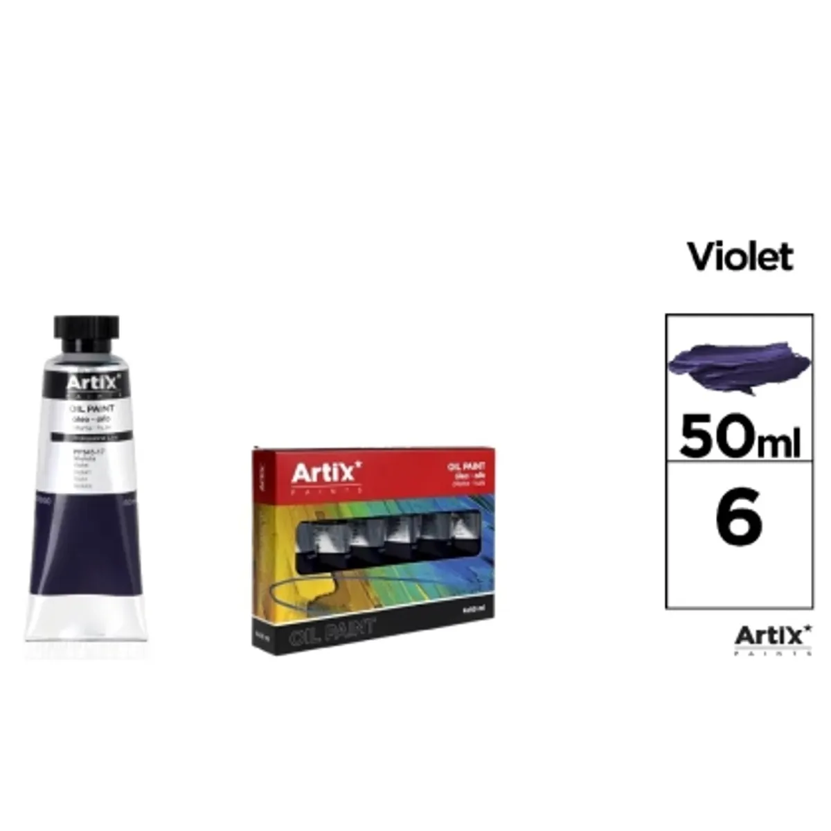 Маслена боя MP Artix 50 ml, ВИОЛЕТ, снимка 2