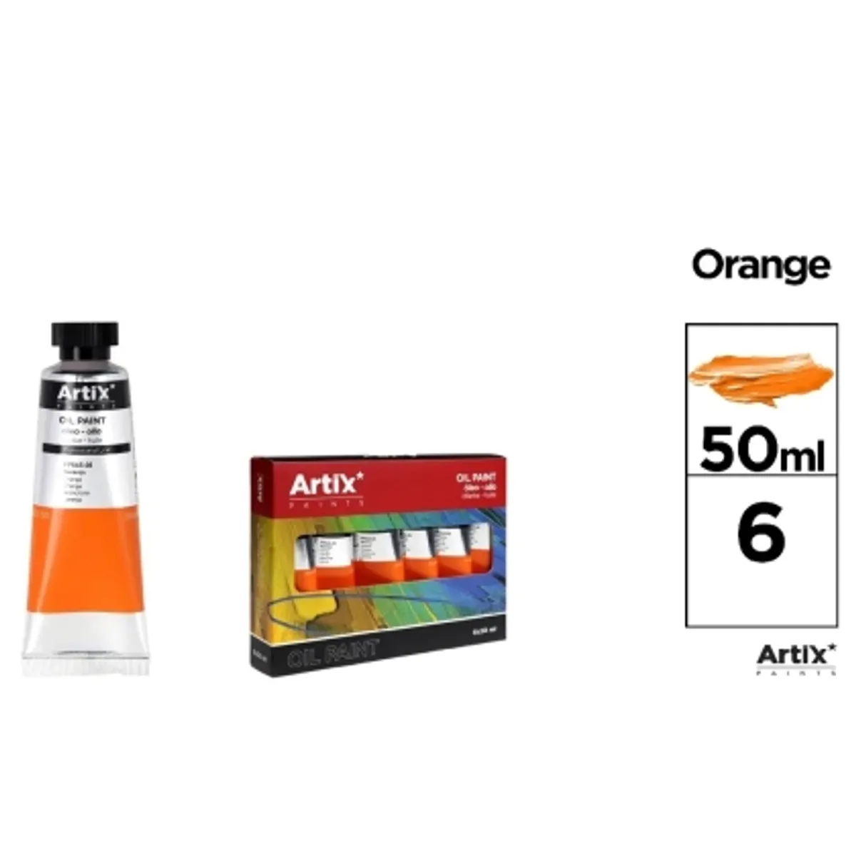 Маслена боя MP Artix 50 ml, ОРАНЖ, снимка 2