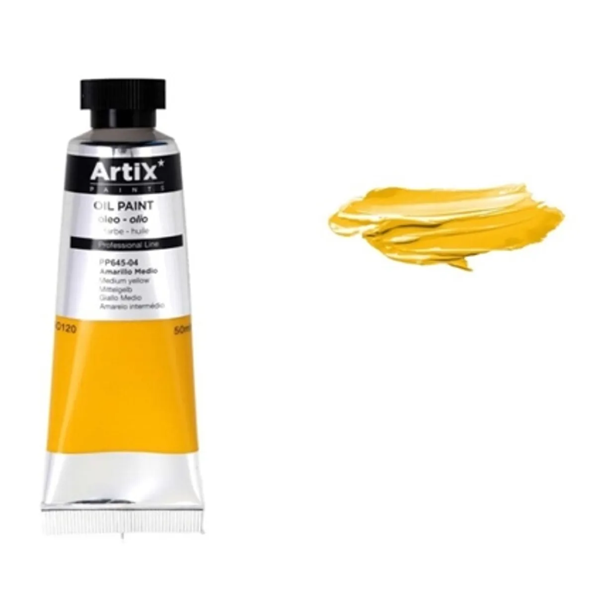 Маслена боя MP Artix 50 ml, MЕДИУМ ЖЪЛТО, снимка 1
