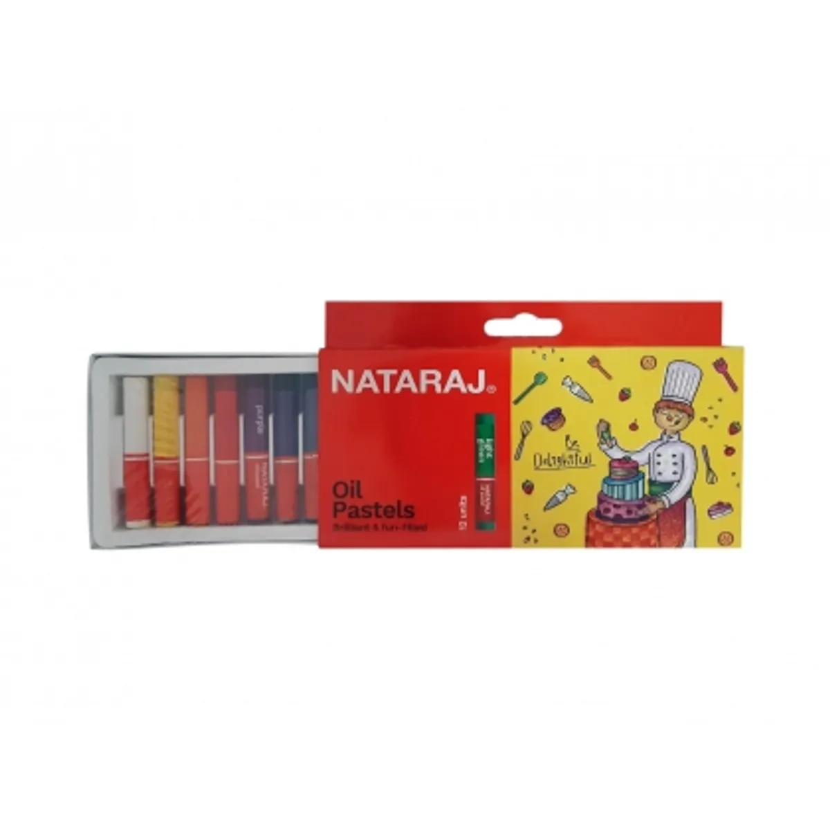 Маслени пастели Nataraj 12 цвята, 6 см.