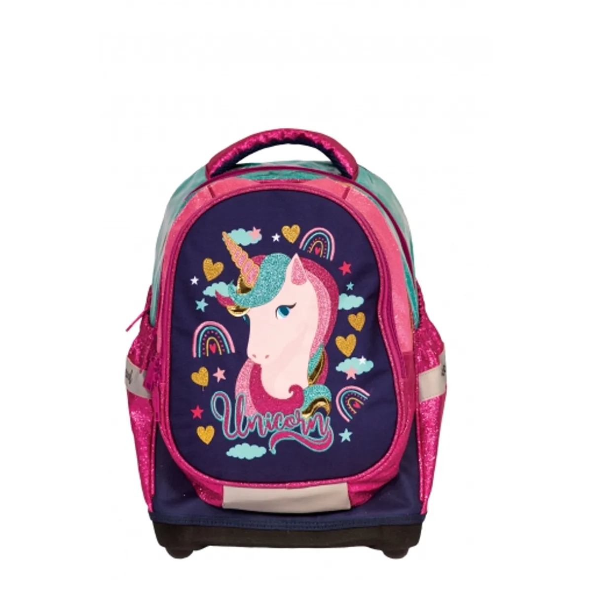 Анатомична раница S-COOL Unicorn Dark Blue, с твърдо дъно, снимка 1