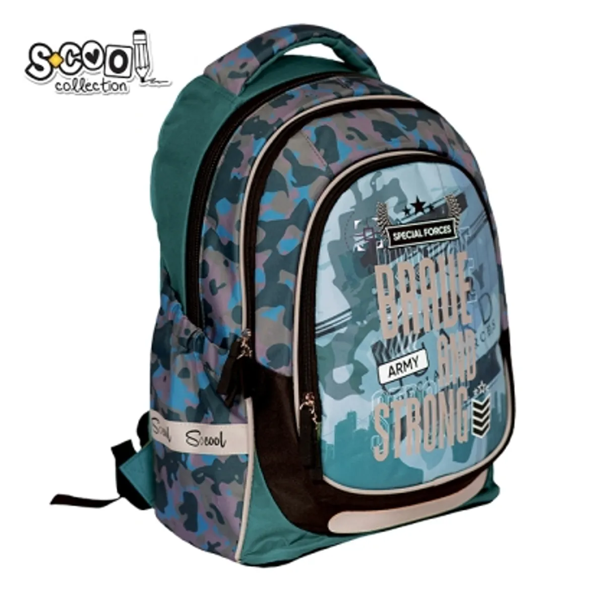Анатомична раница S-COOL LIGHT BRAVE AND STRONG, 19L — снимка 1