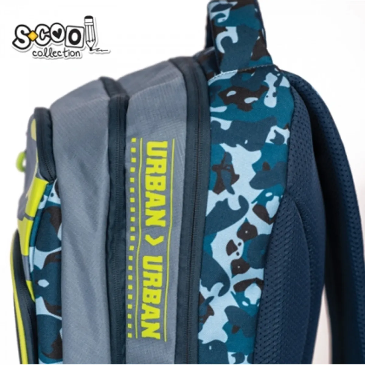 Анатомична раница S-COOL Urban - BLUE & GREEN, 24L, снимка 5