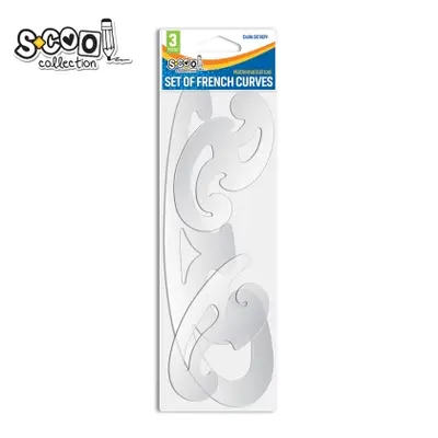 Корица на „Комплект геометрични кривки S-COOL, 3 бр. - SC1429"