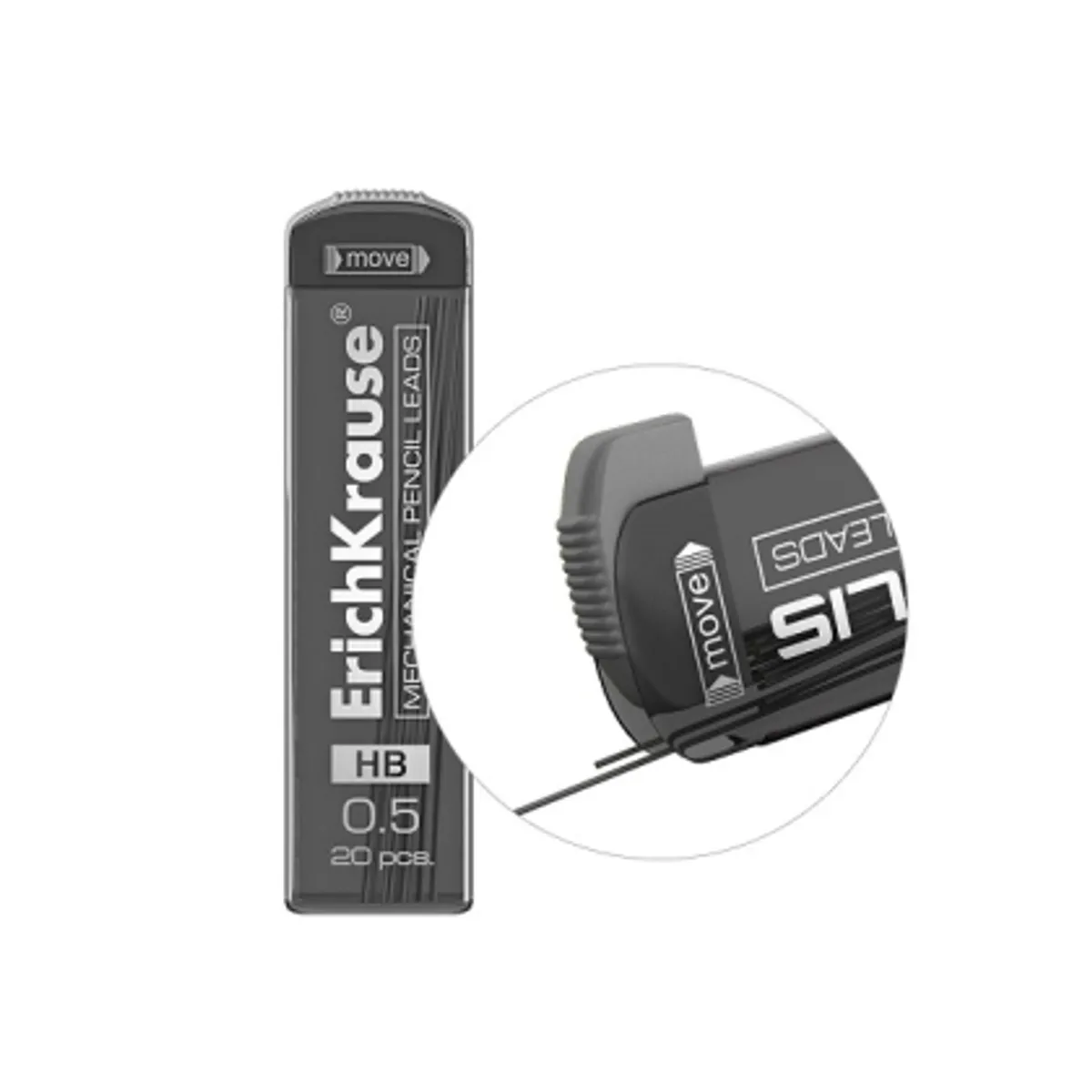 Графит ErichKrause® за автоматичен молив 0,5 мм, HB — снимка 3