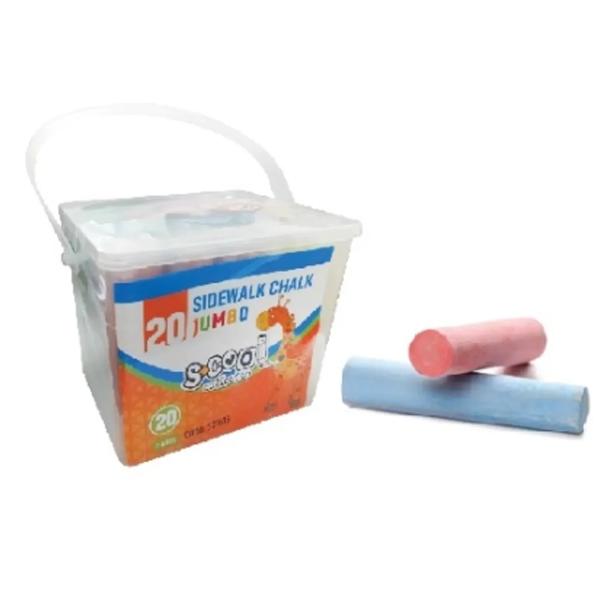 Цветни тебешири S-COOL 5 цвята, 20 бр.