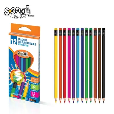 Корица на „Цветни моливи S-COOL комплект 12 цвята, с гума"