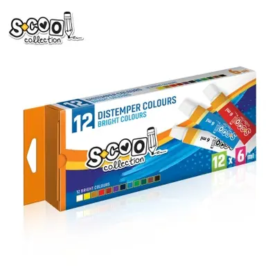 Корица на „Темперни бои S-COOL 12 цвята x 6 ml"