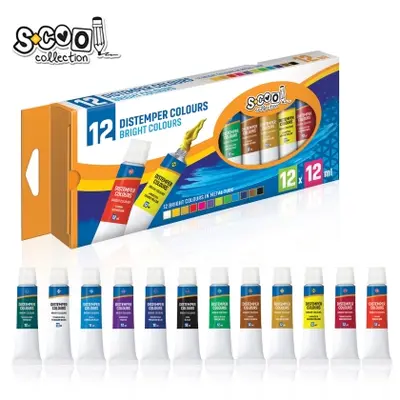 Корица на „Темперни бои S-COOL 12 цвята x 12 ml"