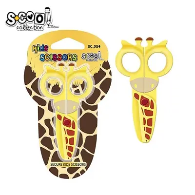 Корица на „Детска ножица S-COOL - ЖИРАФ, блистер, 13 cm“