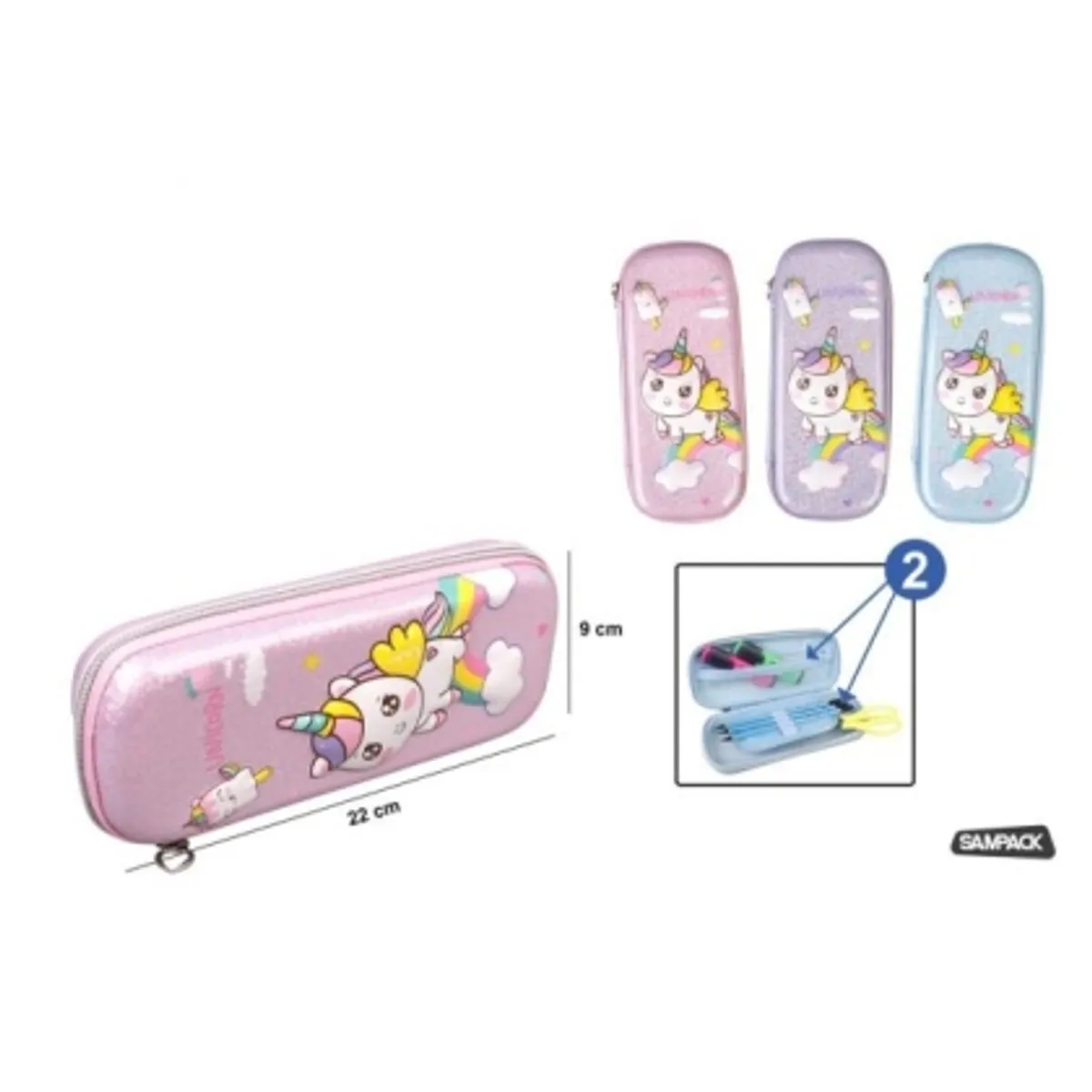 Несесер MP SAMPACK UNICORN 3D релефен с 1 цип — снимка 2