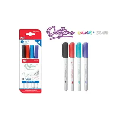 Корица на „Маркер MP с цветен контур Bullet Tip 1.0 mm"
