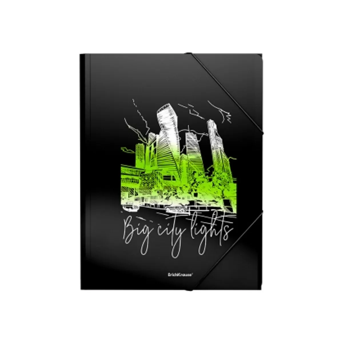 Папка с ластик ErichKrause® Night Lights, А4, снимка 3