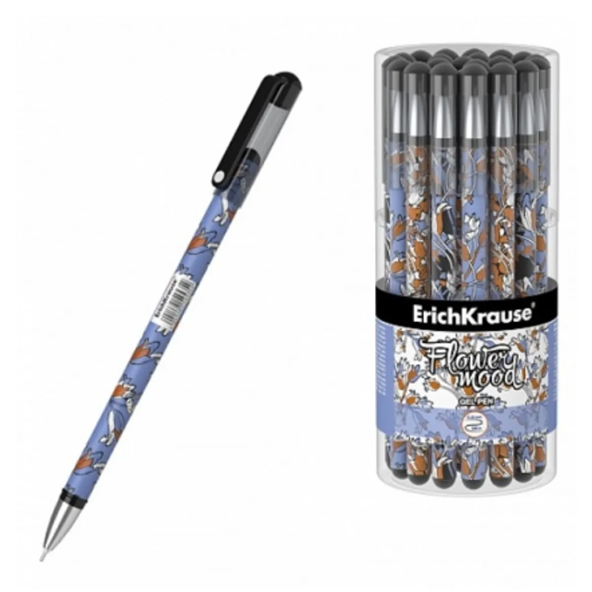Гел химикалка ErichKrause® Tulips Stick (в тубус 24 бр.)