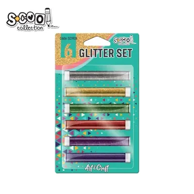 Корица на „Брокат S-COOL за декорация, крафт Glitter Set, блистер"