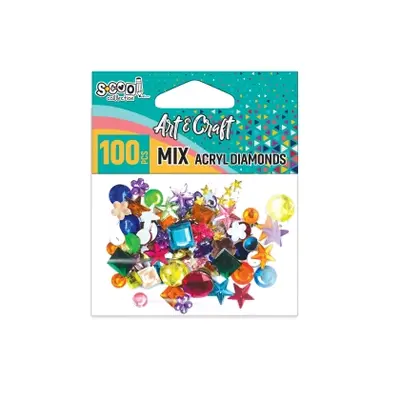 Корица на „Акрилни форми S-COOL за декорация, 100 бр. микс"