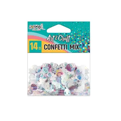 Корица на „Конфети металик S-COOL за декорация, 14 гр. микс"