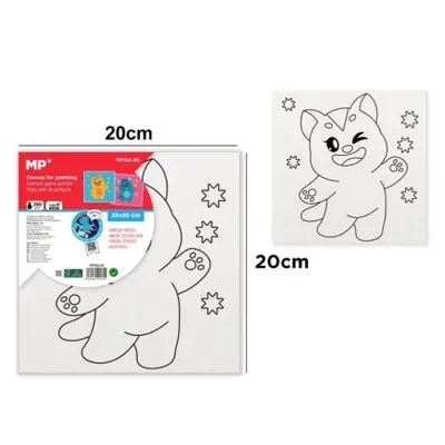 Корица на „Платно за рисуване MP Artix с рамка КОТЕ, 280 g/m², 20х20 см.“