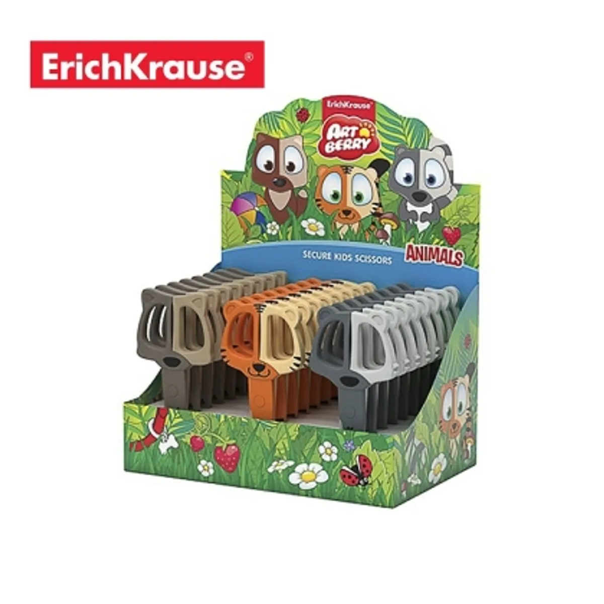 Ножица ErichKrause Artberry® Animals, 12 cm, дисплей, снимка 1